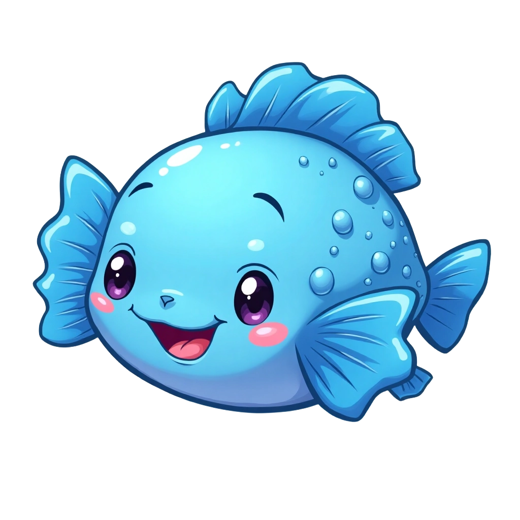 Happy Blue Fish